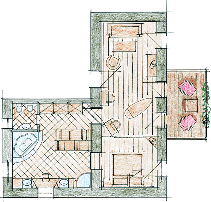 Luxury Suite L room map