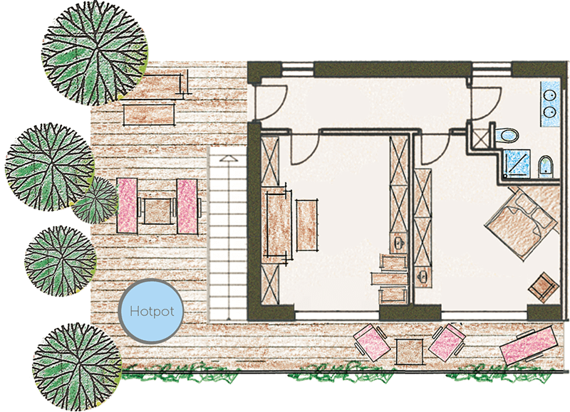 Guest Villa room map