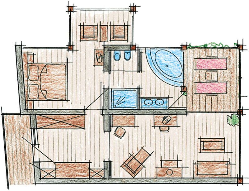 Luxury Suite M room map