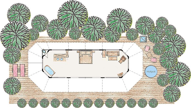 Safari Luxury Lodge room map